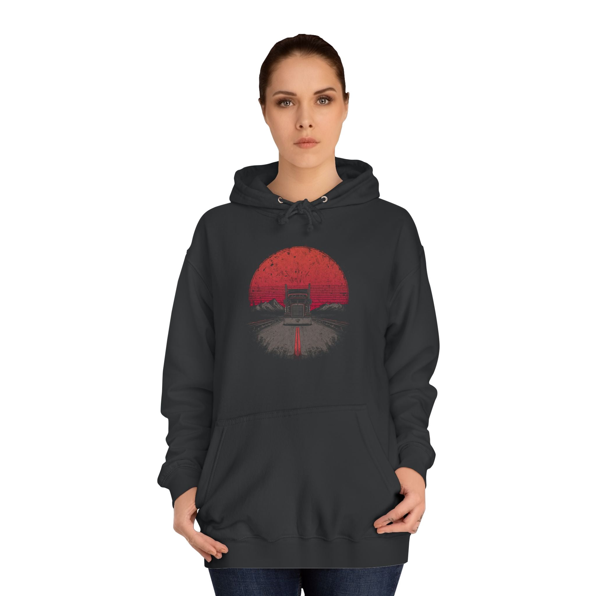 (EU) Hoodie — Vintage Sunset Truck