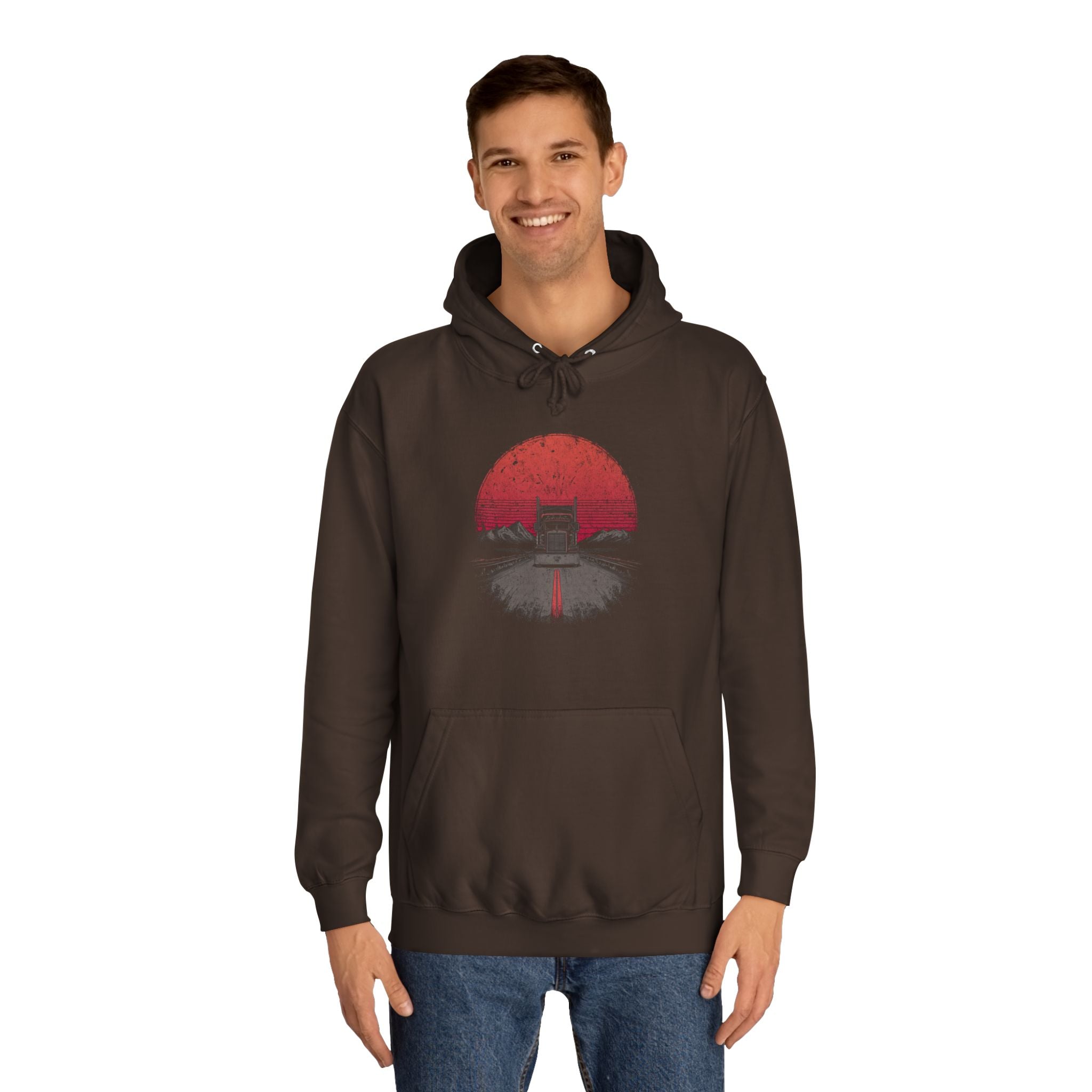 (EU) Hoodie — Vintage Sunset Truck
