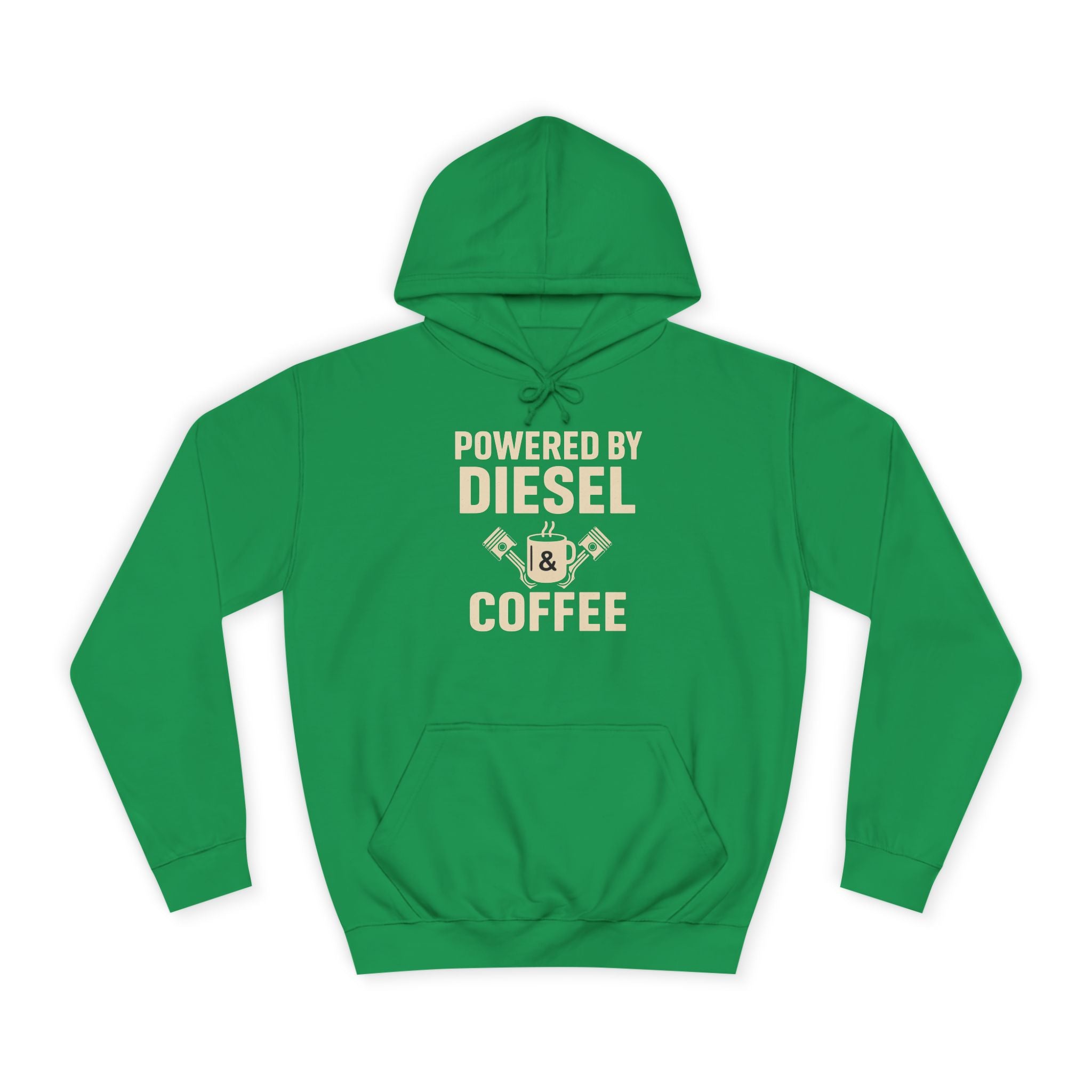 Hoodie — "Powered by Diesel & Coffee" (EU)