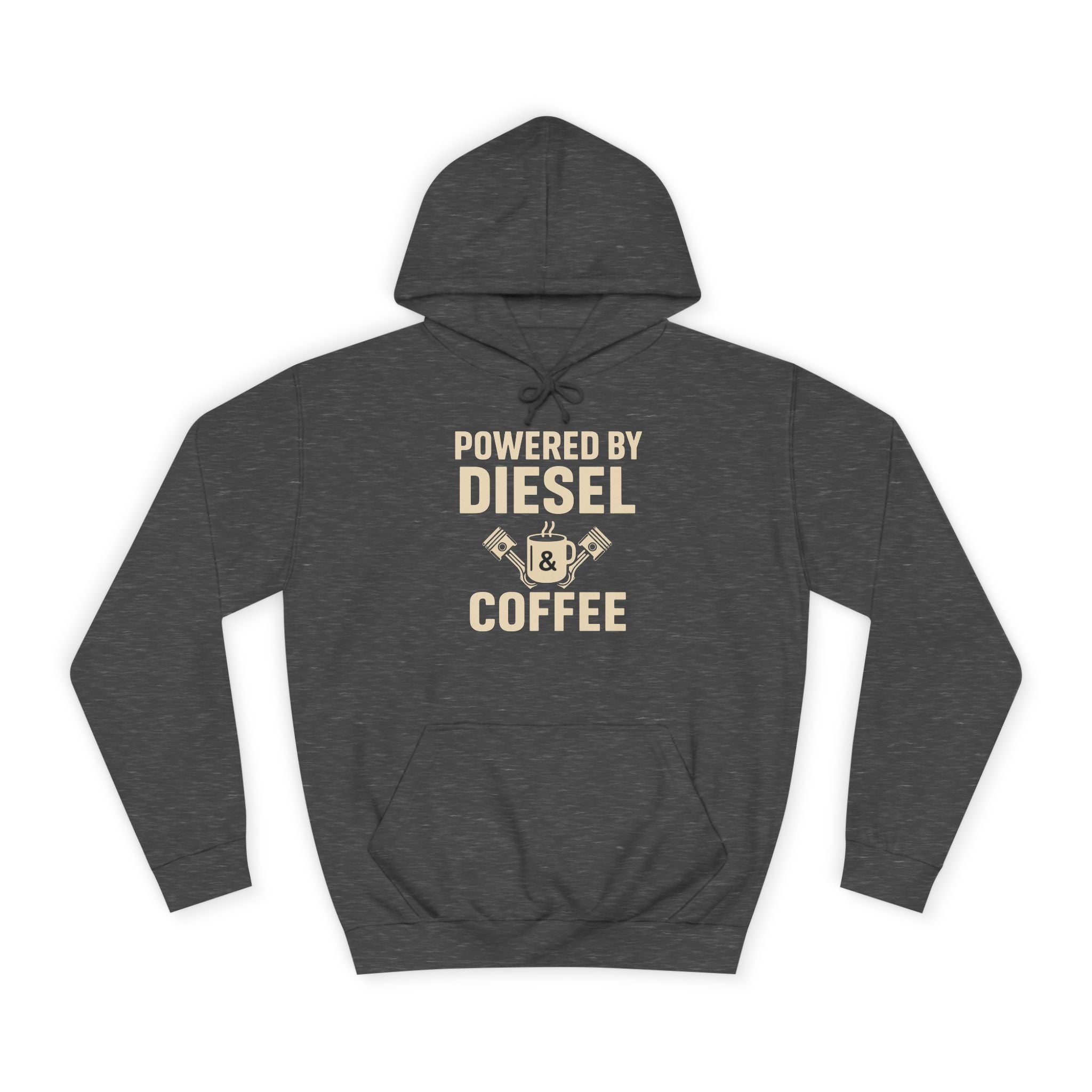 Hoodie — "Powered by Diesel & Coffee" (EU)