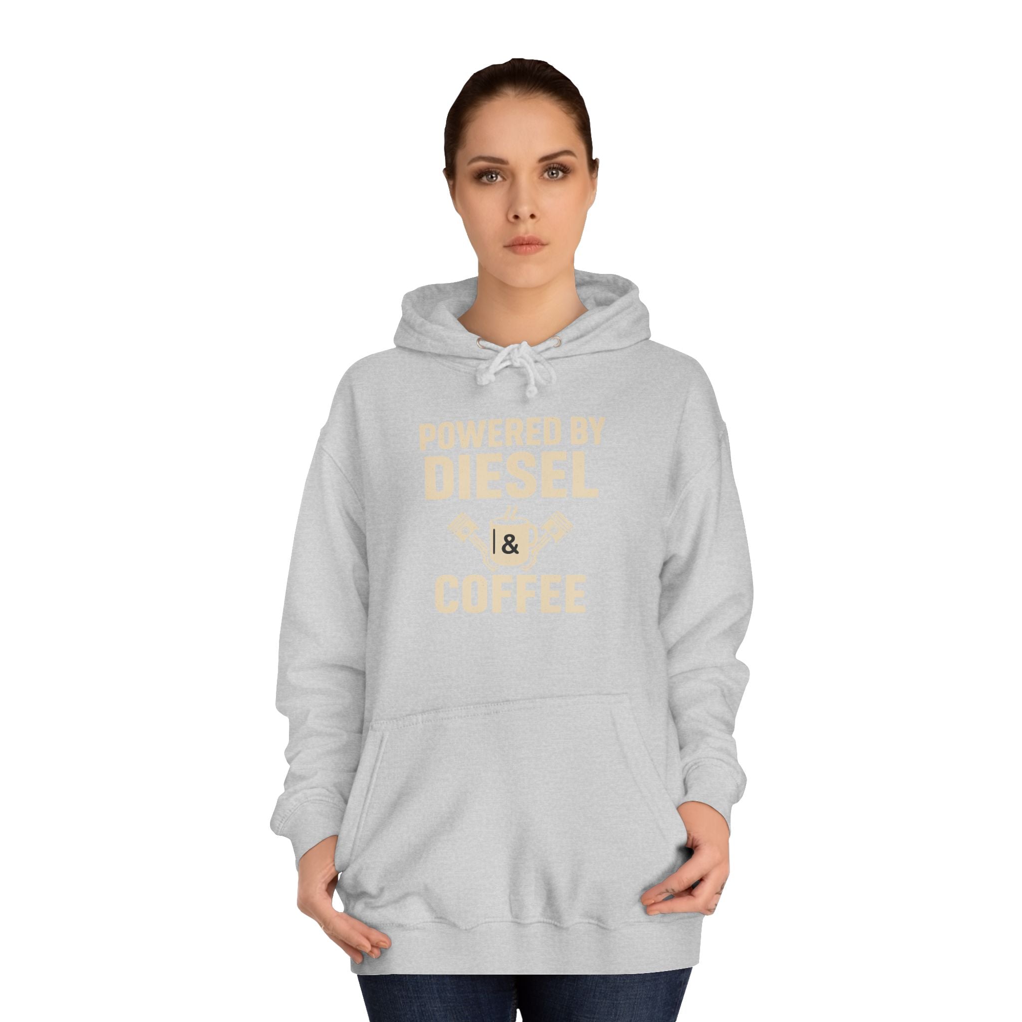 Hoodie — "Powered by Diesel & Coffee" (EU)