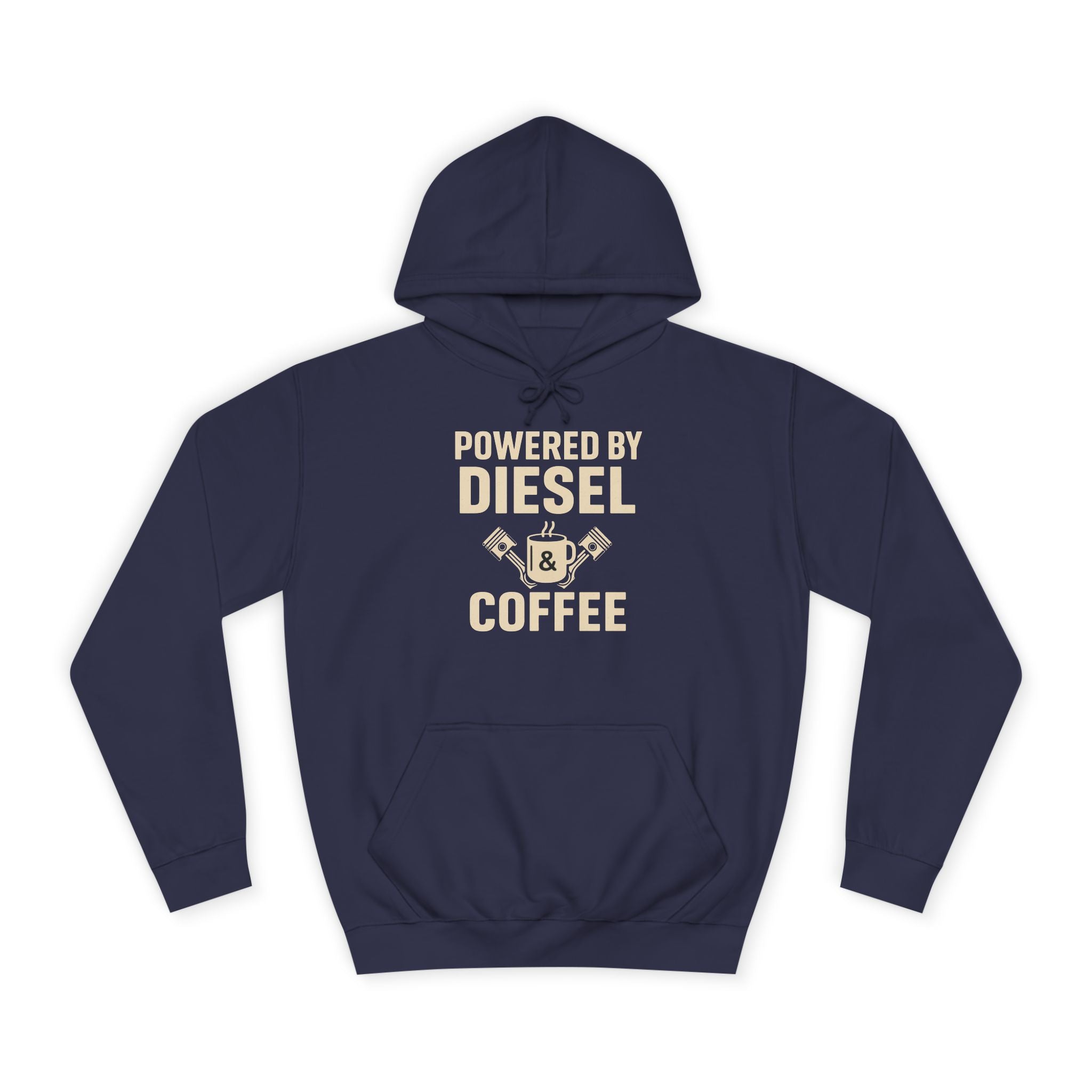 Hoodie — "Powered by Diesel & Coffee" (EU)