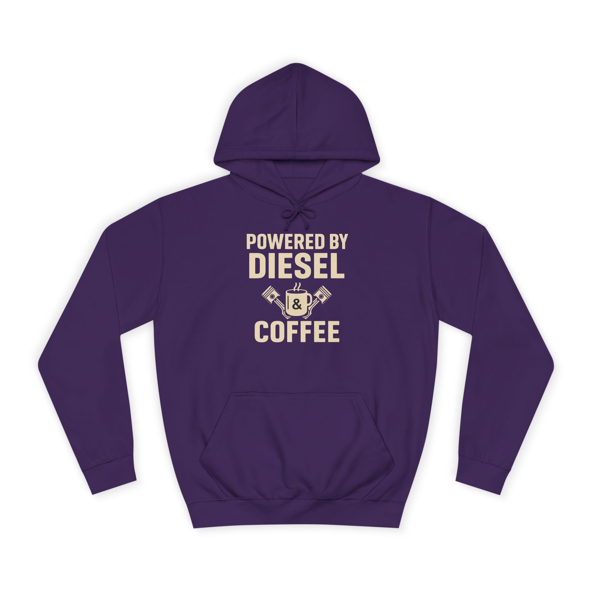 Hoodie — "Powered by Diesel & Coffee" (EU)