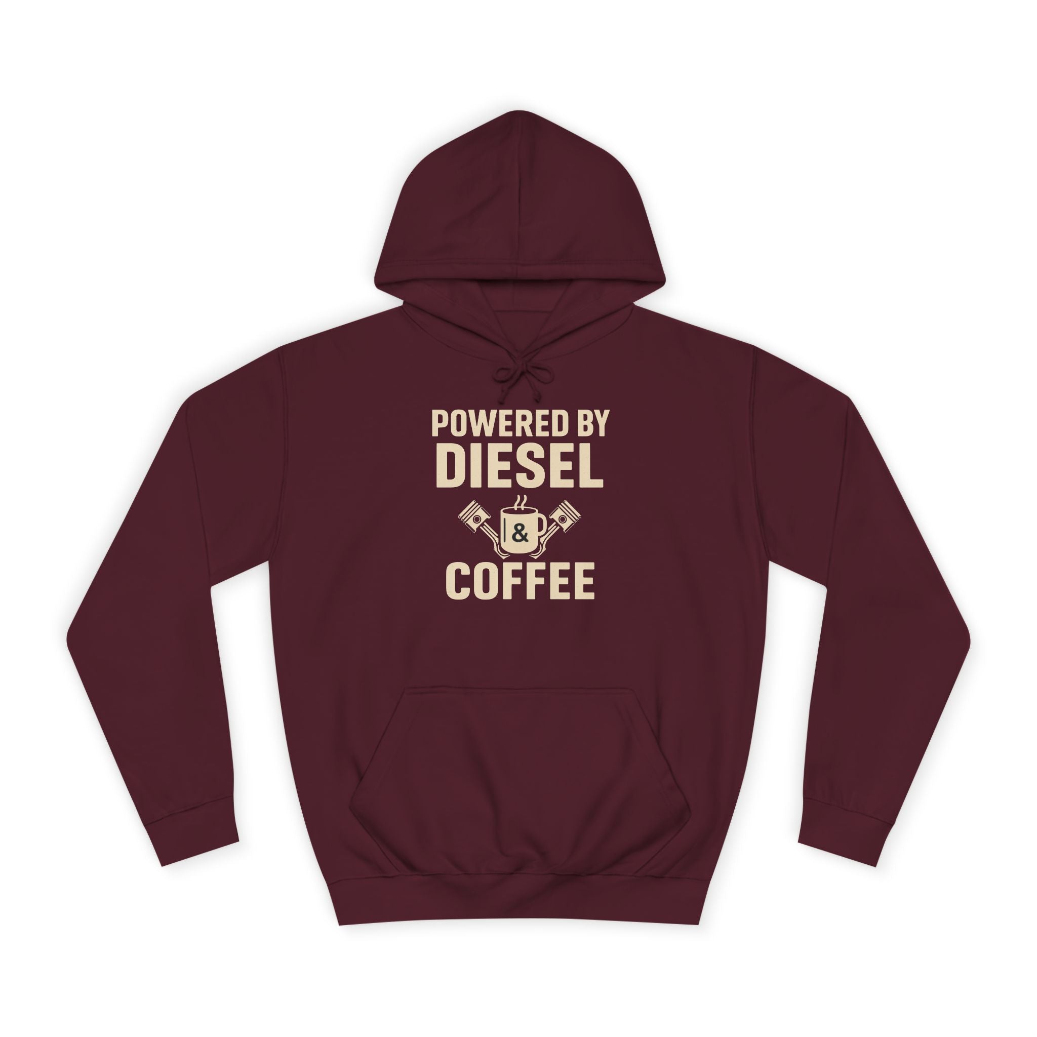 Hoodie — "Powered by Diesel & Coffee" (EU)