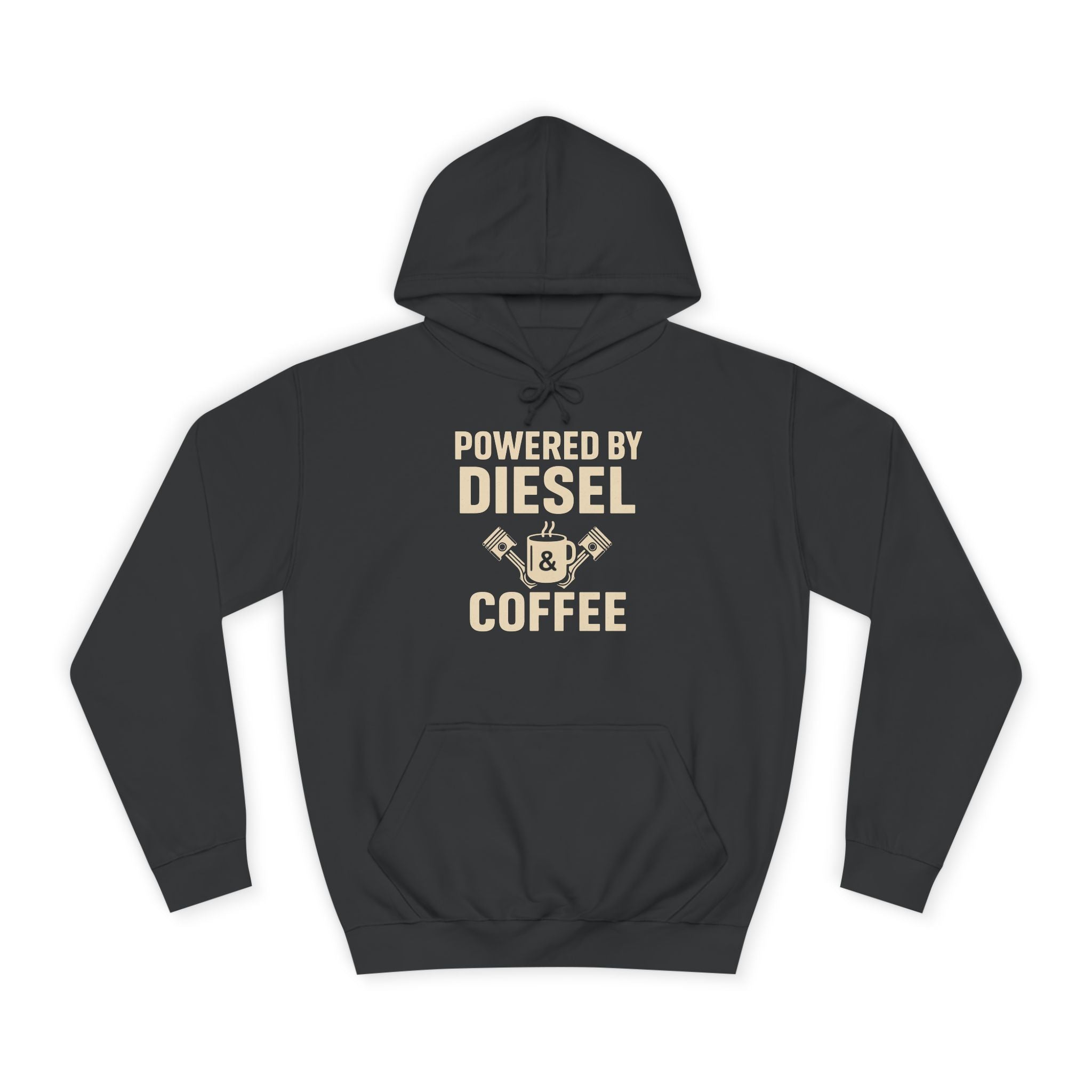 Hoodie — "Powered by Diesel & Coffee" (EU)