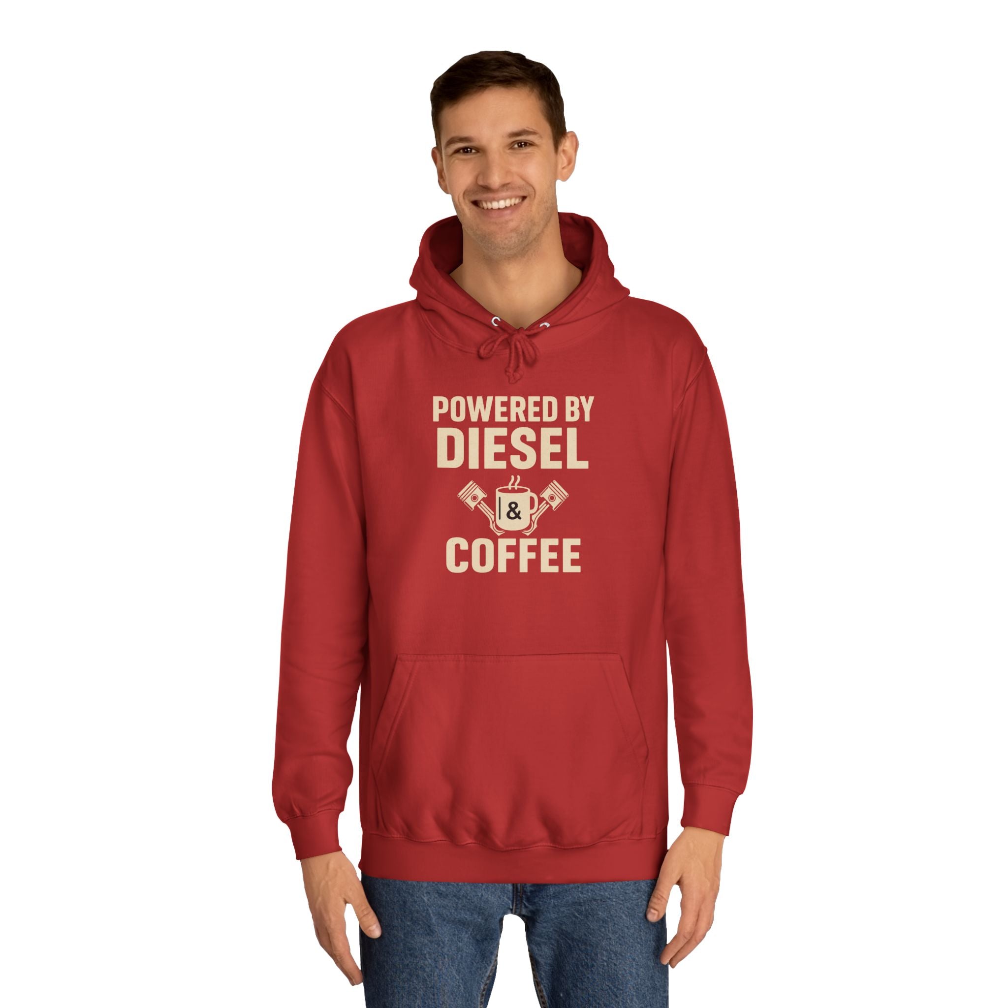 Hoodie — "Powered by Diesel & Coffee" (EU)