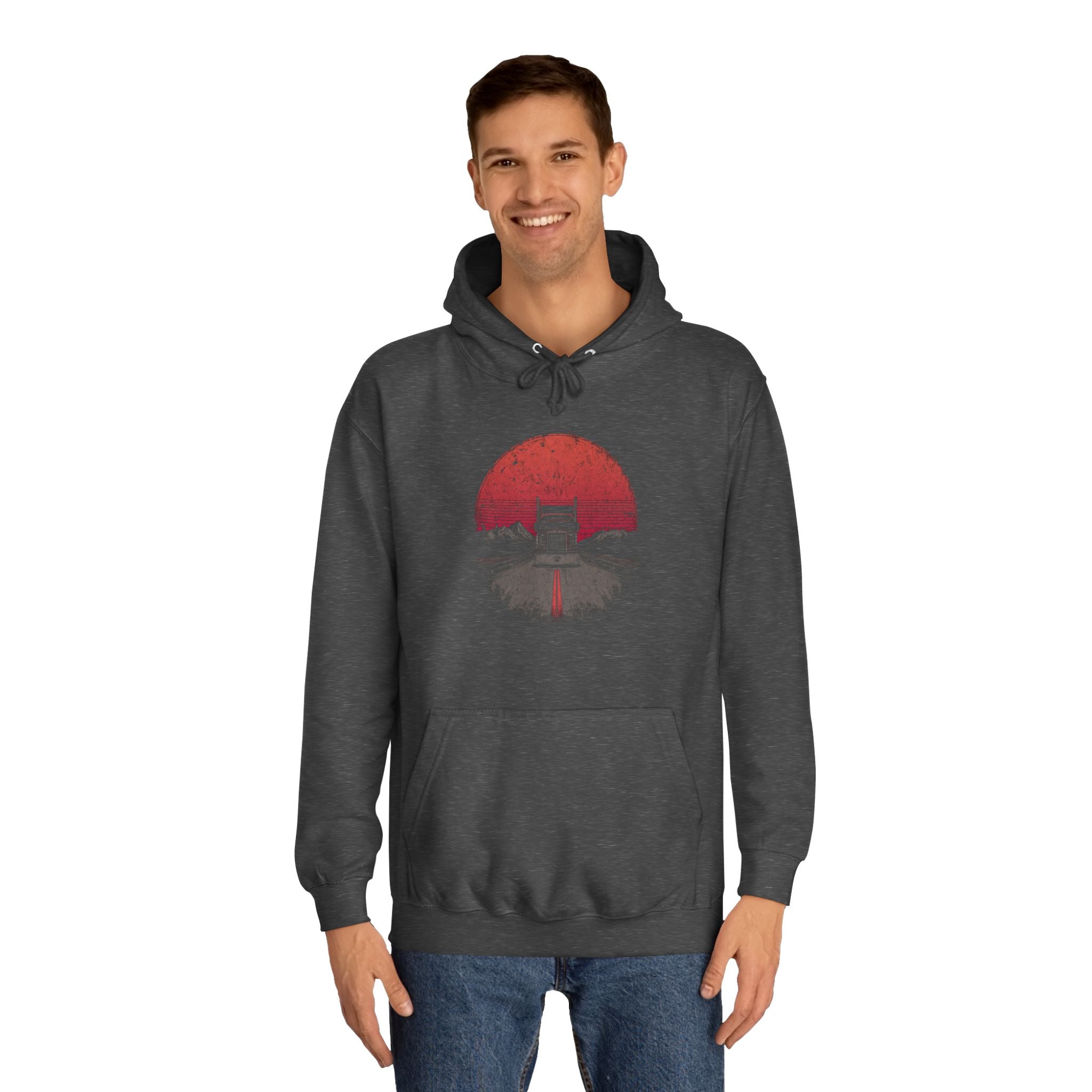 (EU) Hoodie — Vintage Sunset Truck