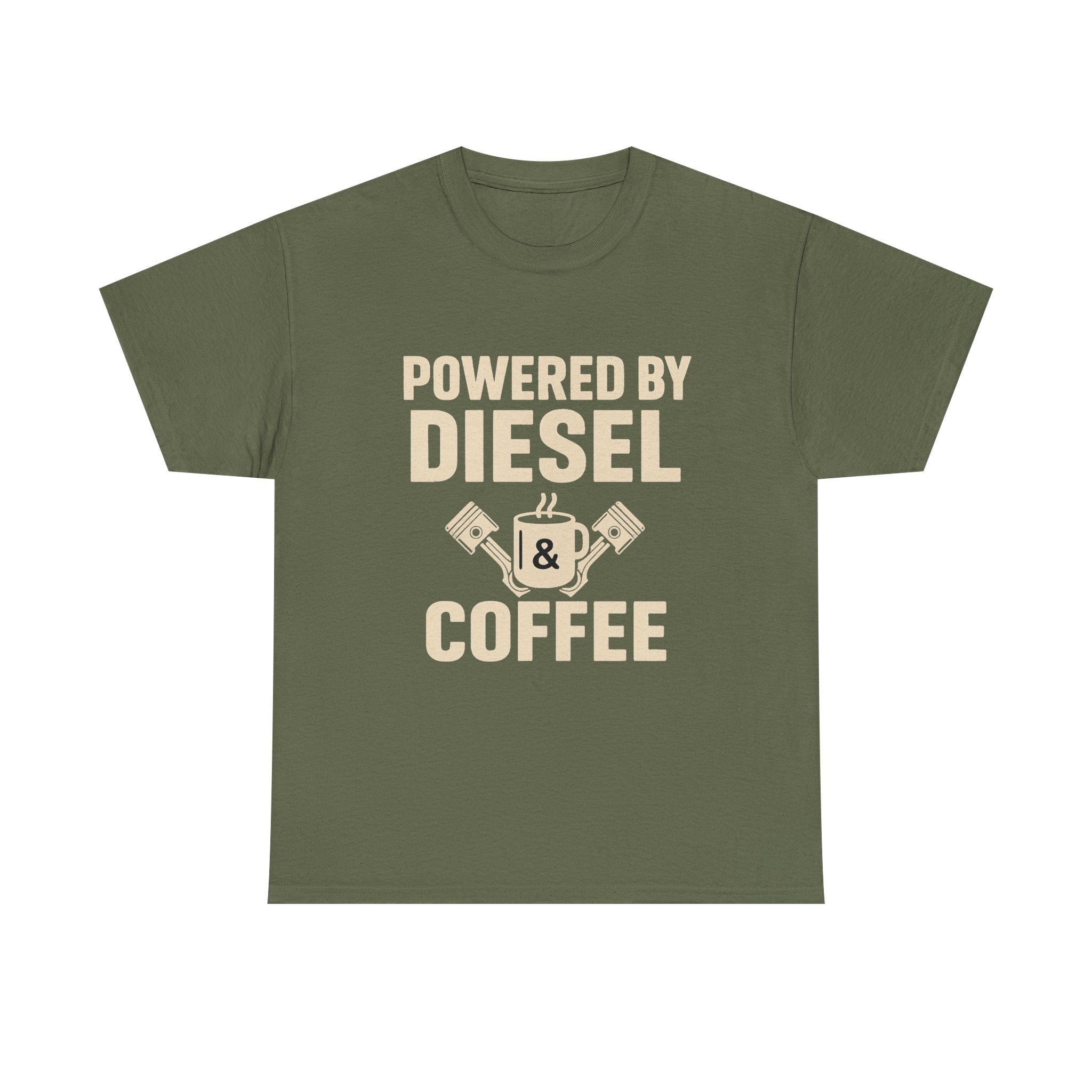 Diesel & Coffee T-Shirt - "Powered by Diesel & Coffee" (EU)