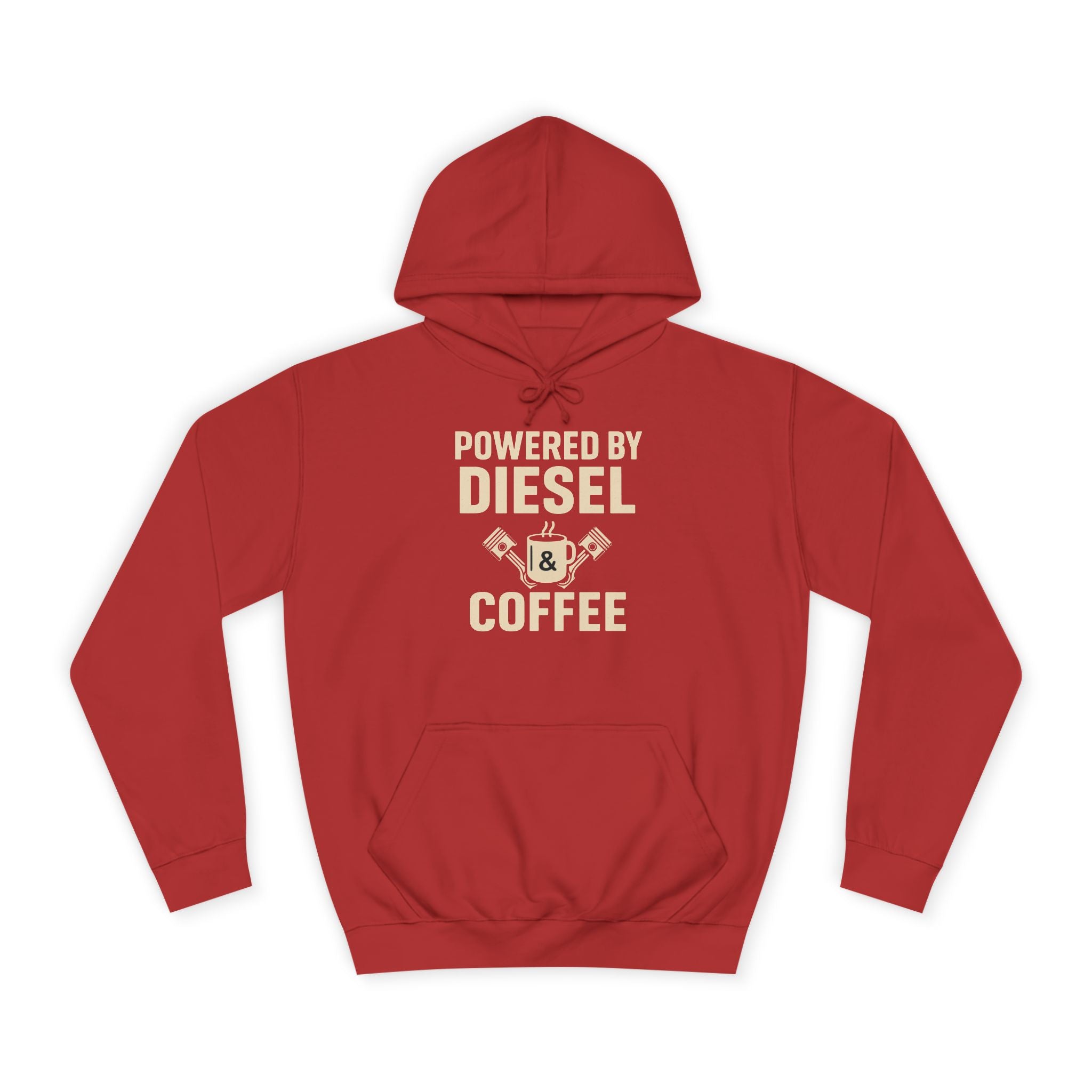 Hoodie — "Powered by Diesel & Coffee" (EU)