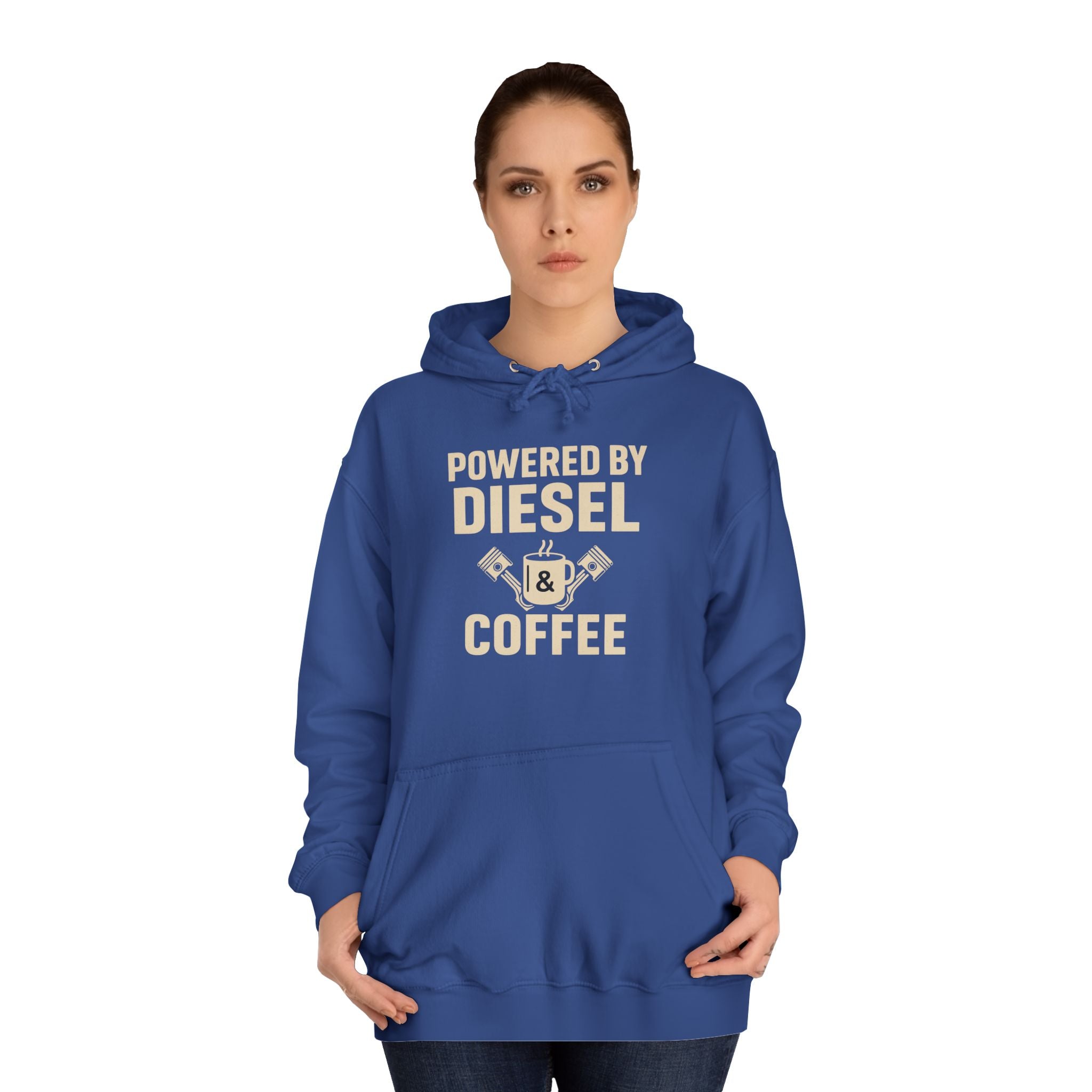 Hoodie — "Powered by Diesel & Coffee" (EU)